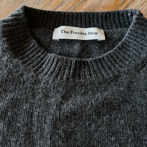 THE FRANKIE SHOP Maxime Knit Sweater Dress - Dark Grey Melange/XS/S - Picture 5 of 8